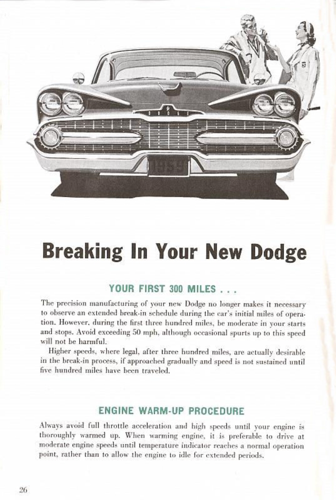 1959 Dodge Owners Manual